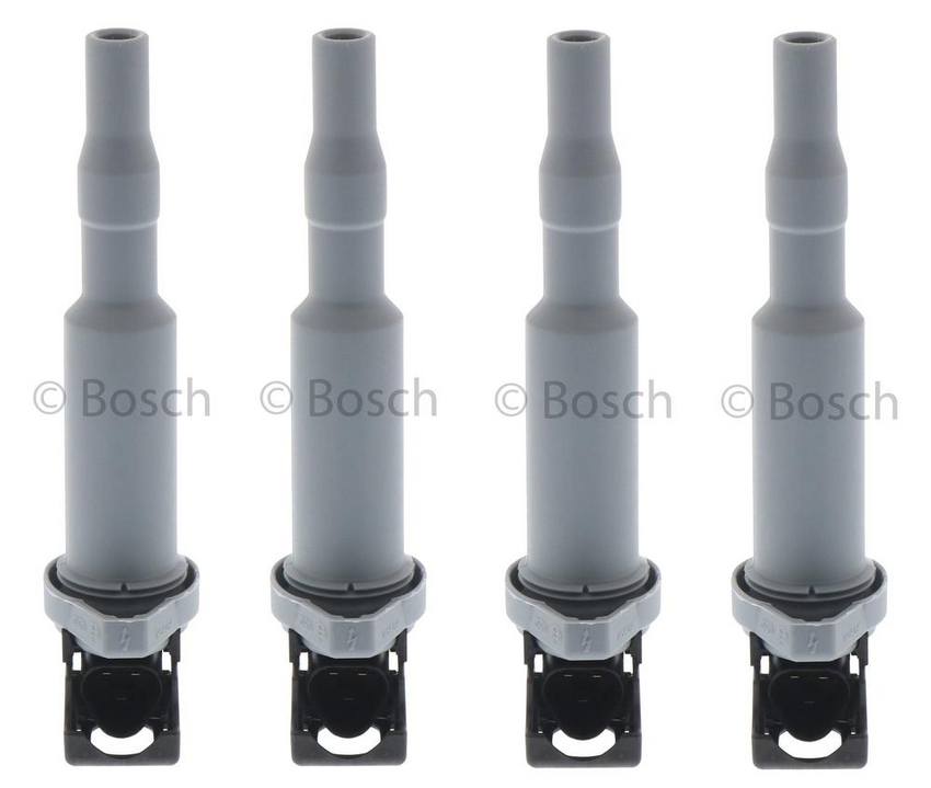 BMW Ignition Coil Set (4 Pieces) 12138616153 Bosch 3988891KIT Bosch